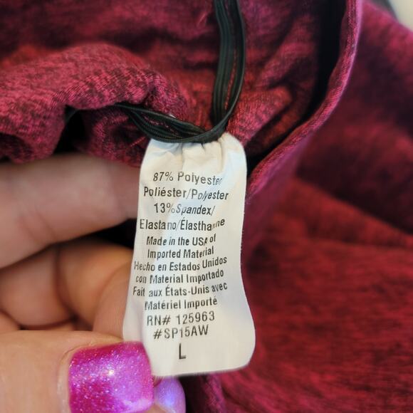 Beyond Yoga Beyond the Bump Burgundy Maternity Athletic Tank L - Picture 6 of 6